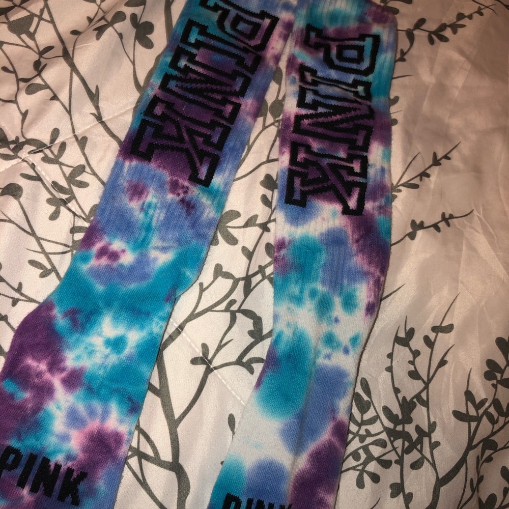 PINK tye dye socks